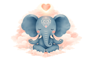 Fil Good Therapy — meditating elephant logo